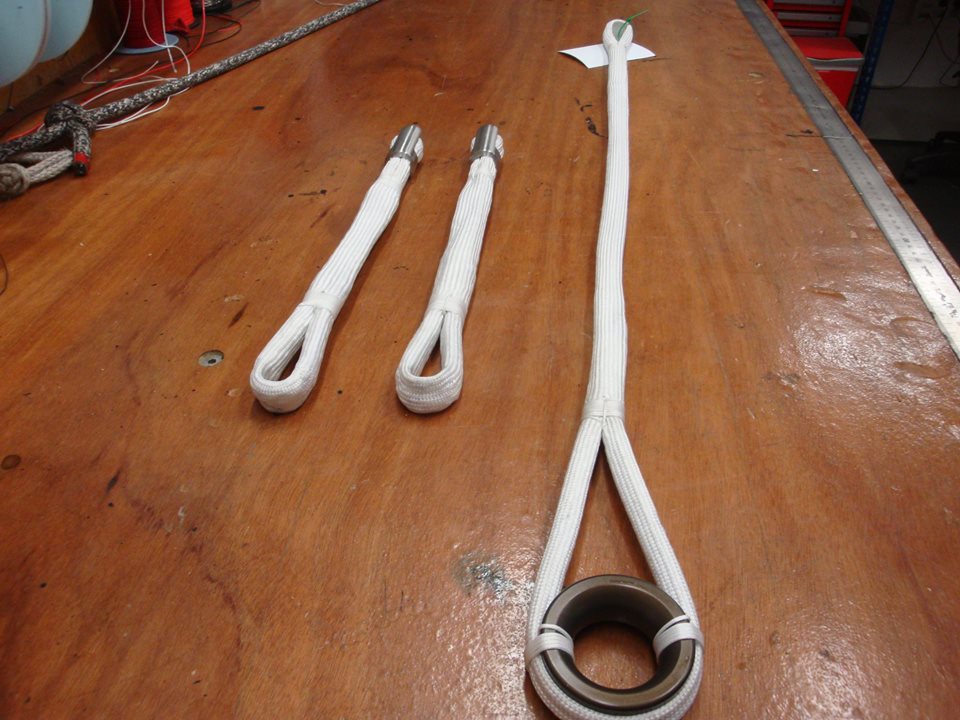 RSBRigging's tweet photo. New bullet reef lock strops for @SpiritYachts #SYGaia. She is now ready for @SuperyachtCup16 https://t.co/8O4XaWXrYY