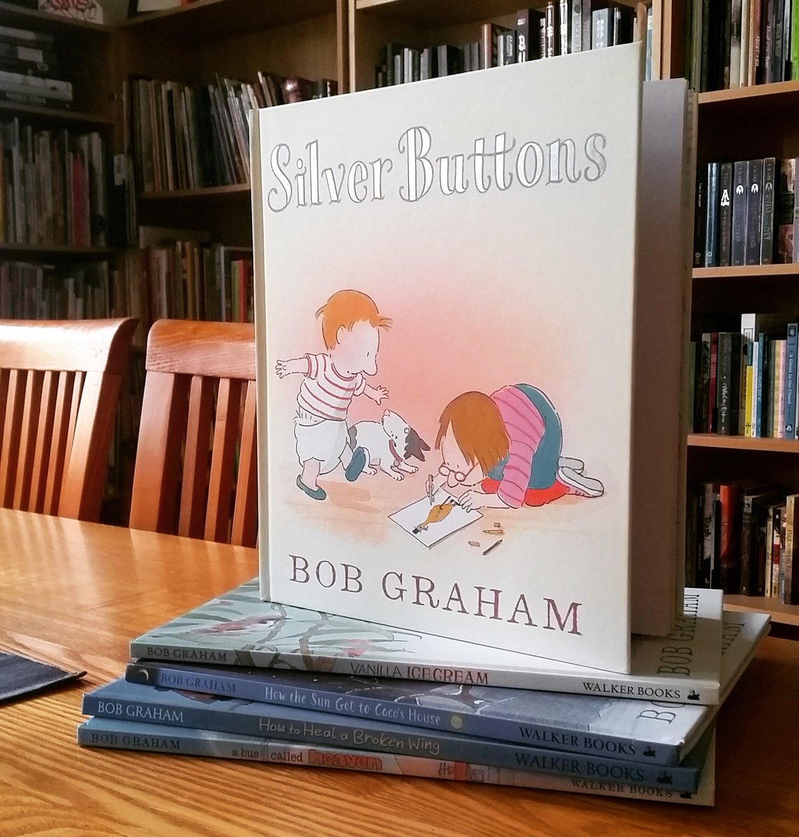 #PictureBookChallenge Day 2 'Real Life' 
#BobGraham catches big concepts in small moments! Here's #SilverButtons