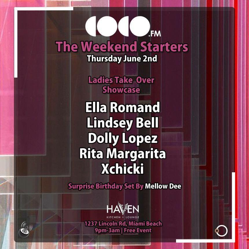 #CoCoFM #HavenSouthBeach #EllaRomand #LindseyBell #DollyLopez #RitaMargarita #Xchicki #MiamiBeach