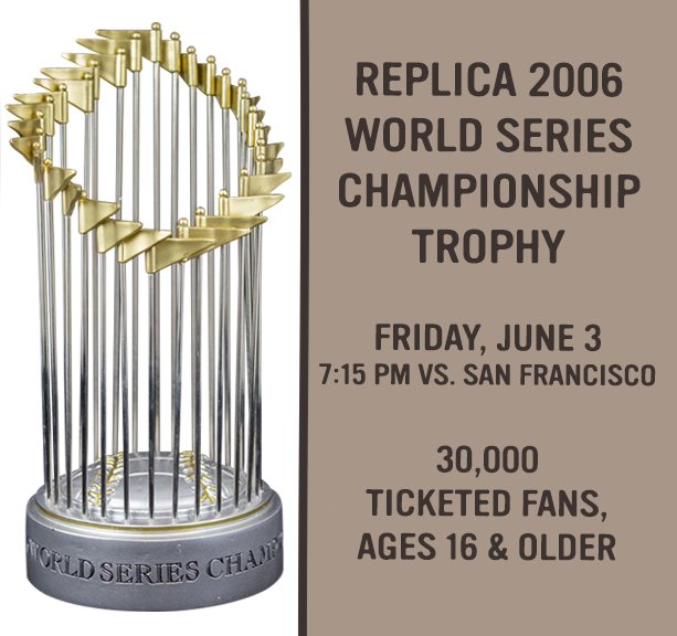 world series trophy replica