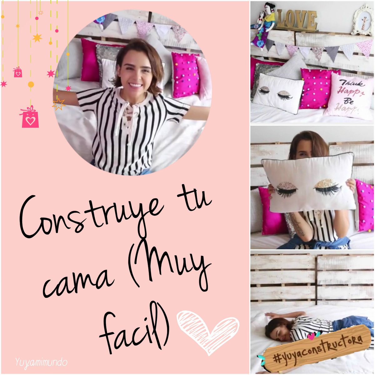 bellatrixtx's tweet photo. Guapuras NUEVO VรDEO: ยกCONSTRUYE TU CAMA! (MUY FรCIL) #Yuyaconstructora๐จ๐ ๐https://t.co/QSCibzfCmF๐๐ De @yuyacst https://t.co/lSqOqYNefB