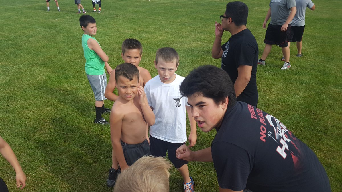 NWCoachT's tweet image. Another great day @NWHS_Football Youth Camp...#RespectThePast #RepresentTheFuture #BlackCrunch