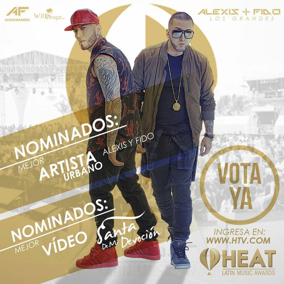 alexisyfido's tweet photo. Puedes votar por nosotros y por el vídeo de Santa de mi Devoción en Los Premios Heat.aquí-> https://t.co/HozvDU816x https://t.co/BVRp2ok6YT