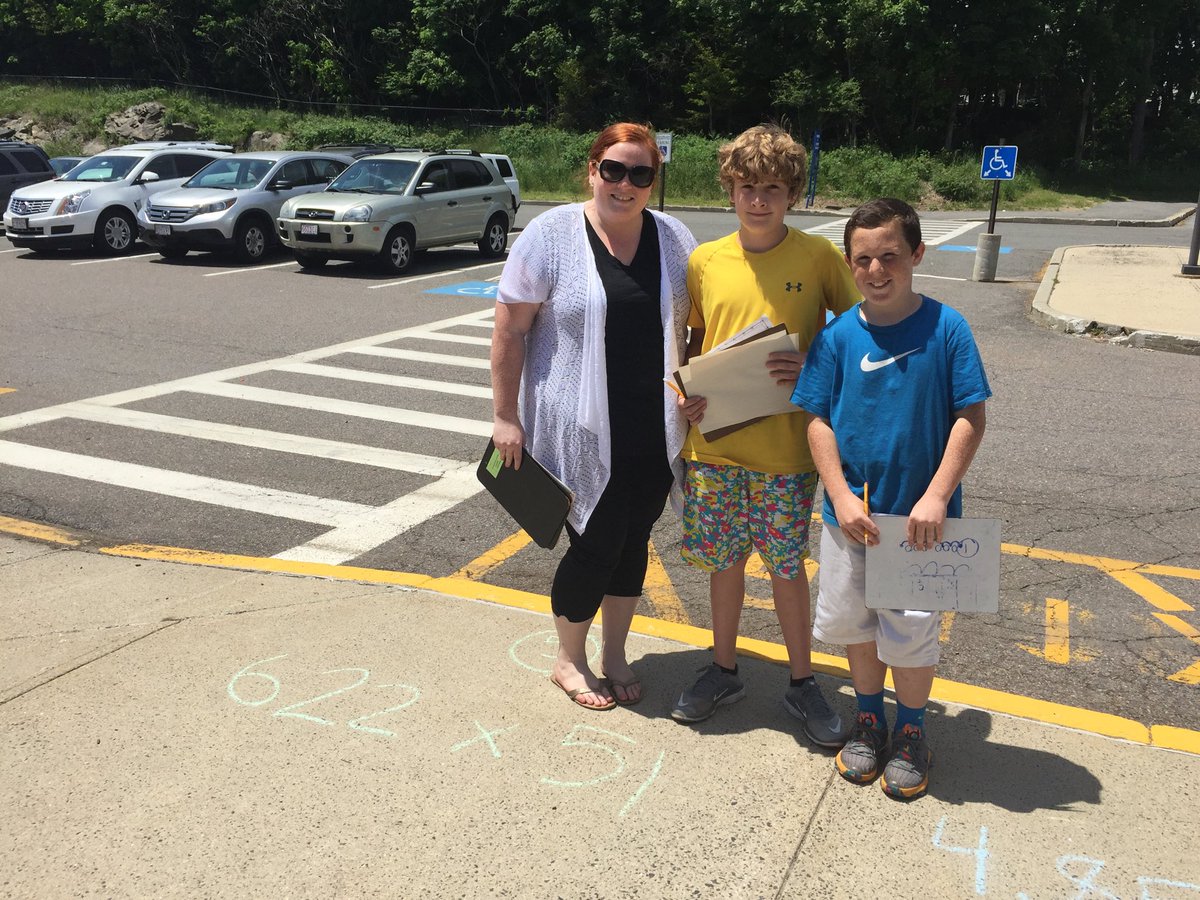 Sidewalk Math on this beautiful day.