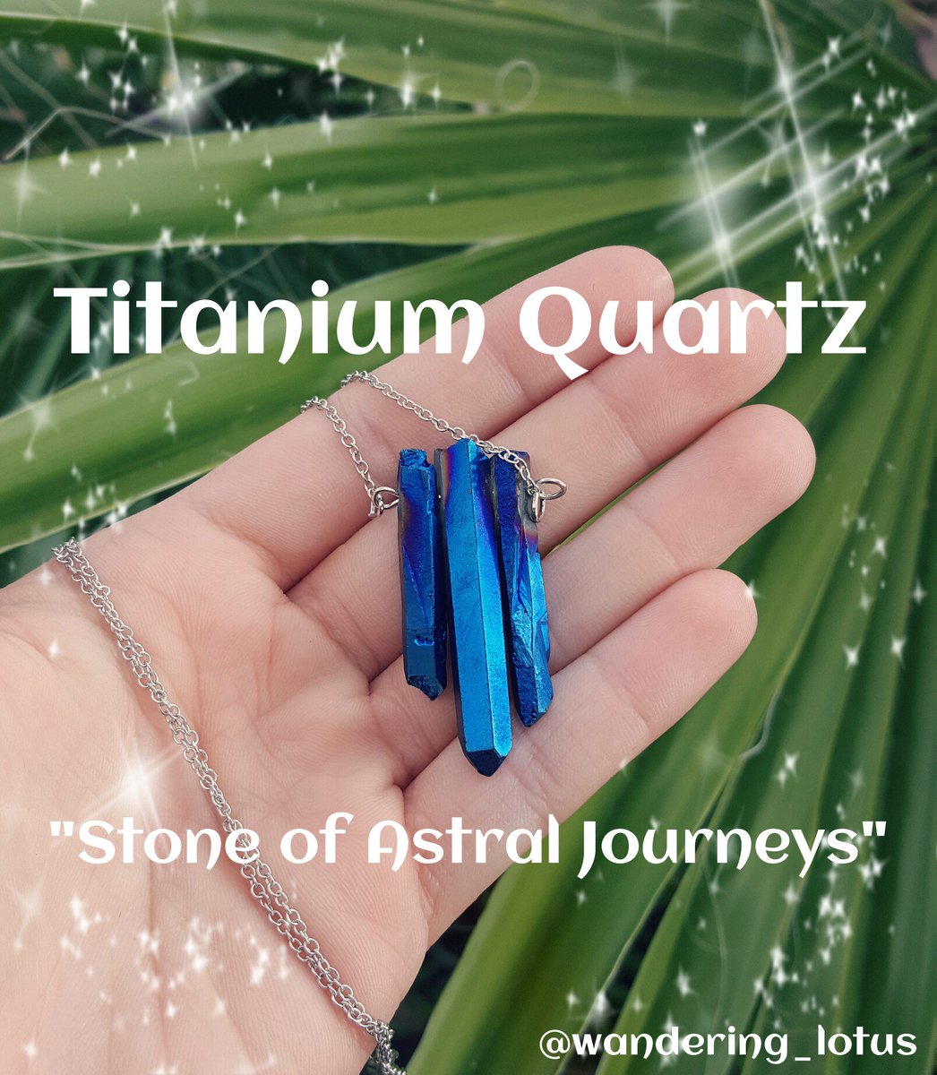 Titanium Quartz necklaces at wanderinglotus.storenvy.com 🌌