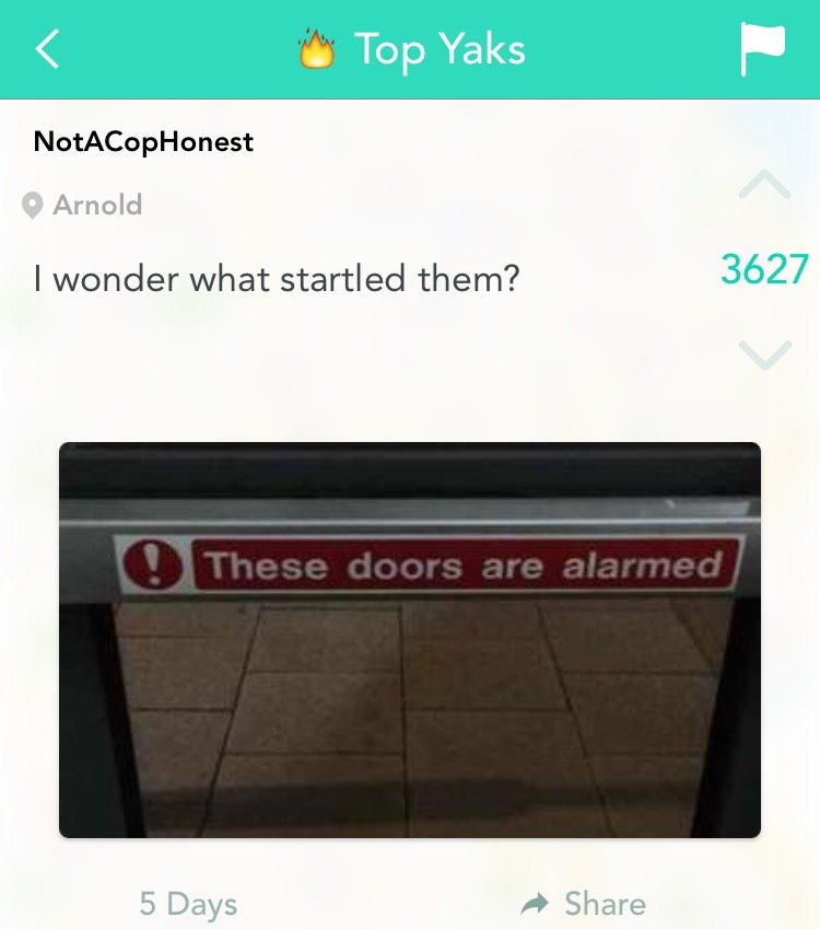 Must have been someone who pulled instead of pushed.