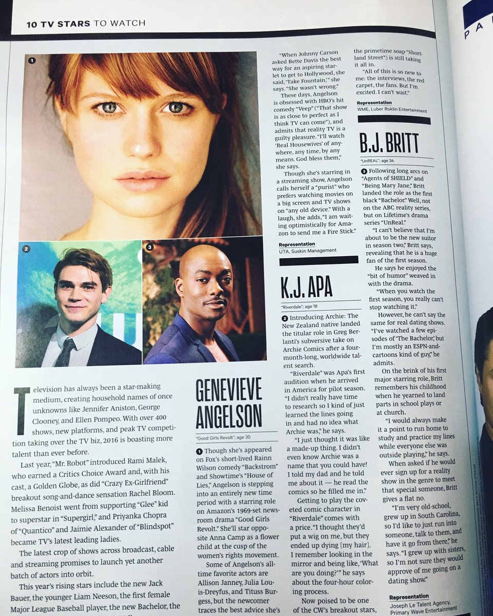 iambjbritt's tweet image. Thank you @Variety Magazine for including me in the Top 10 TV Stars to Watch, so honored &amp;amp; humbled! 😎😎😎