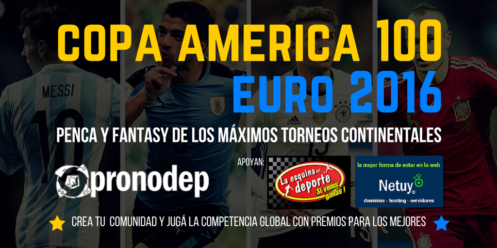 pronodep's tweet photo. #CopaAmerica #EURO2016 Jugá con Amigos y la Competencia Global por Premios Directos https://t.co/NwtSUyUpLS https://t.co/f2hLH0W0Yk