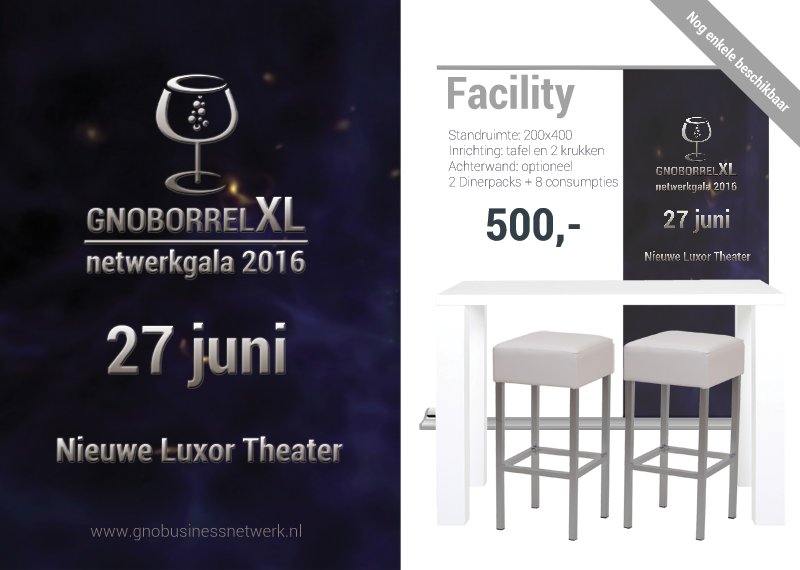 Er zijn nog enkele middelgrote stands beschikbaar voor de #GNOBORRELXL gnobusinessnetwerk.nl/?t=GNOBORREL-X… #netwerken #leads
