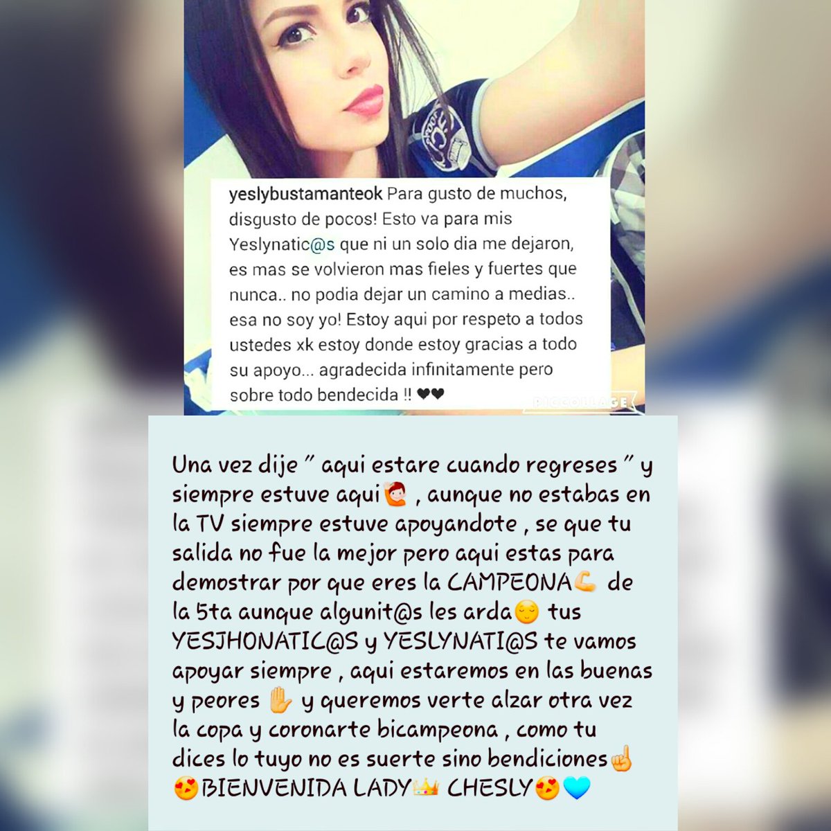 warrioryeslyb's tweet photo. Aqui estare siempre ✋😢 , lo tuyo no es suerte sino Bendiciones☝😍 https://t.co/9BqsGlxQYw