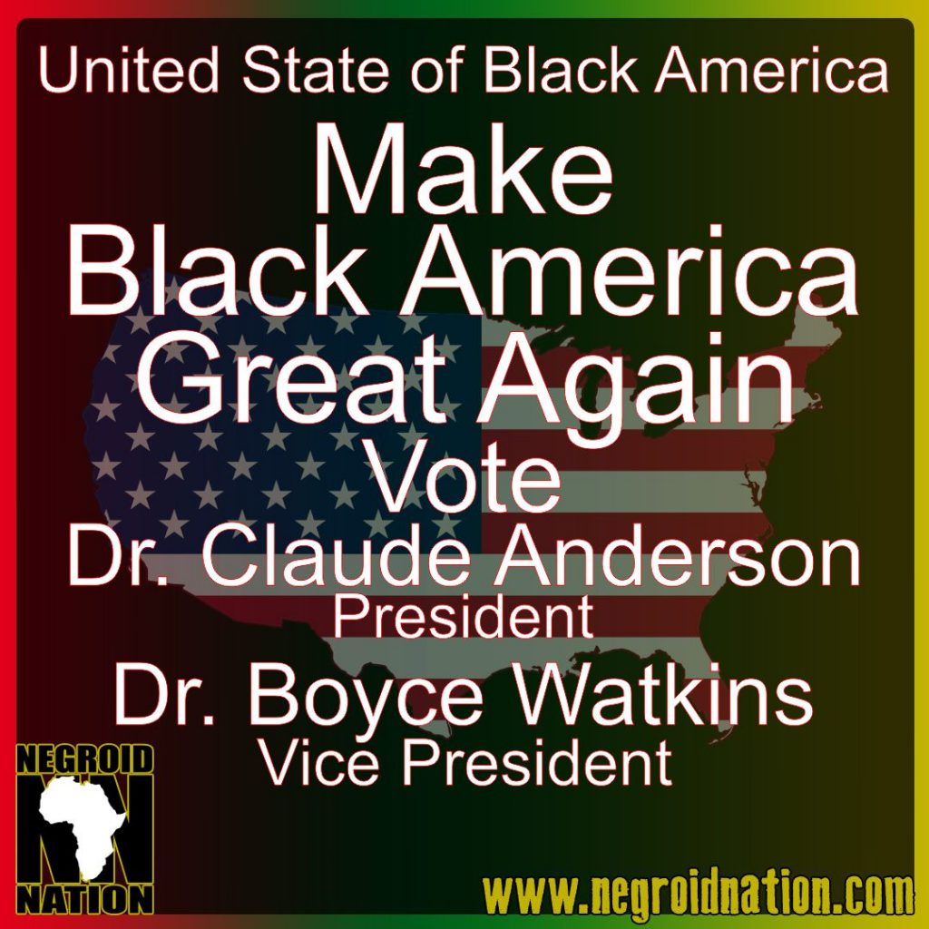 NegroidNation's tweet image. Make Black America Great Again! Vote for the President of the United State of Black ... - negroidnation.com/uncategorized/…