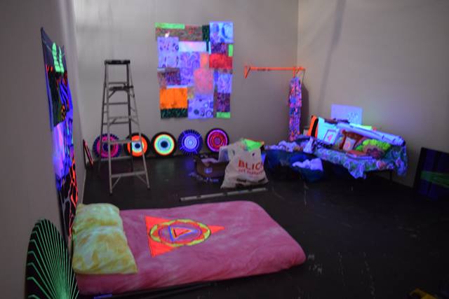 QCC_SF's tweet image. Angie Wilson working on her installation @somarts for #creativeLabor show June 5th.