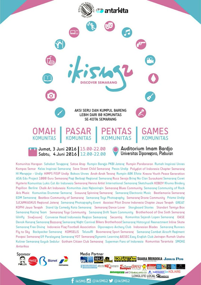 Yuk dtg &amp; lihat aksi seru serta kumpul bareng lbh dr 80 komunitas se-Kota SMG, dmn lg kalo bkn di <a href="/ikiSMG2/">Iki Semarang</a> #ikiSMG2