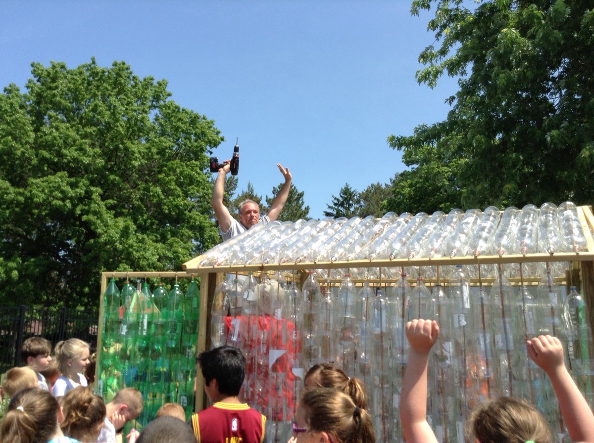The Third Grade STEM Pop Bottle Greenhouse is COMPLETE!  @HallisSTEM3 @MooreSTEM3 @pcsdscience <a href="/PCSDpleasantval/">PCSD Pleasant Valley</a>