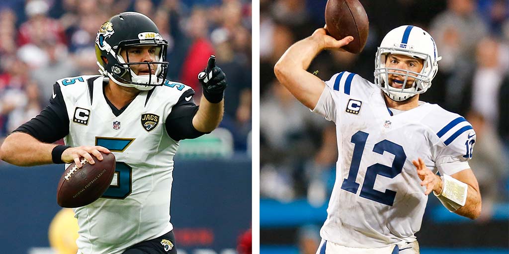 AroundTheNFL's tweet photo. 'Top 100' reaction: Blake Bortles over Andrew Luck? https://t.co/1vLiPXbddT https://t.co/VTRncNAoPA