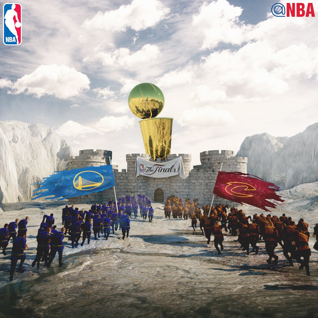 NBA's tweet photo. Game 1 of the 2016 #NBAFinals between the @warriors &amp; @cavs tips off in 24 hours on ABC! https://t.co/KrGY7QK4iE