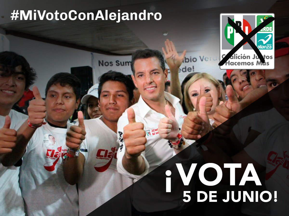JuanC_RL's tweet photo. Queremos que Oaxaca tenga un nuevo rostro. ¡Vamos con @alejandromurat! #MiVotoConAlejandro él sí sabe cómo. https://t.co/ZImiJcwGMd