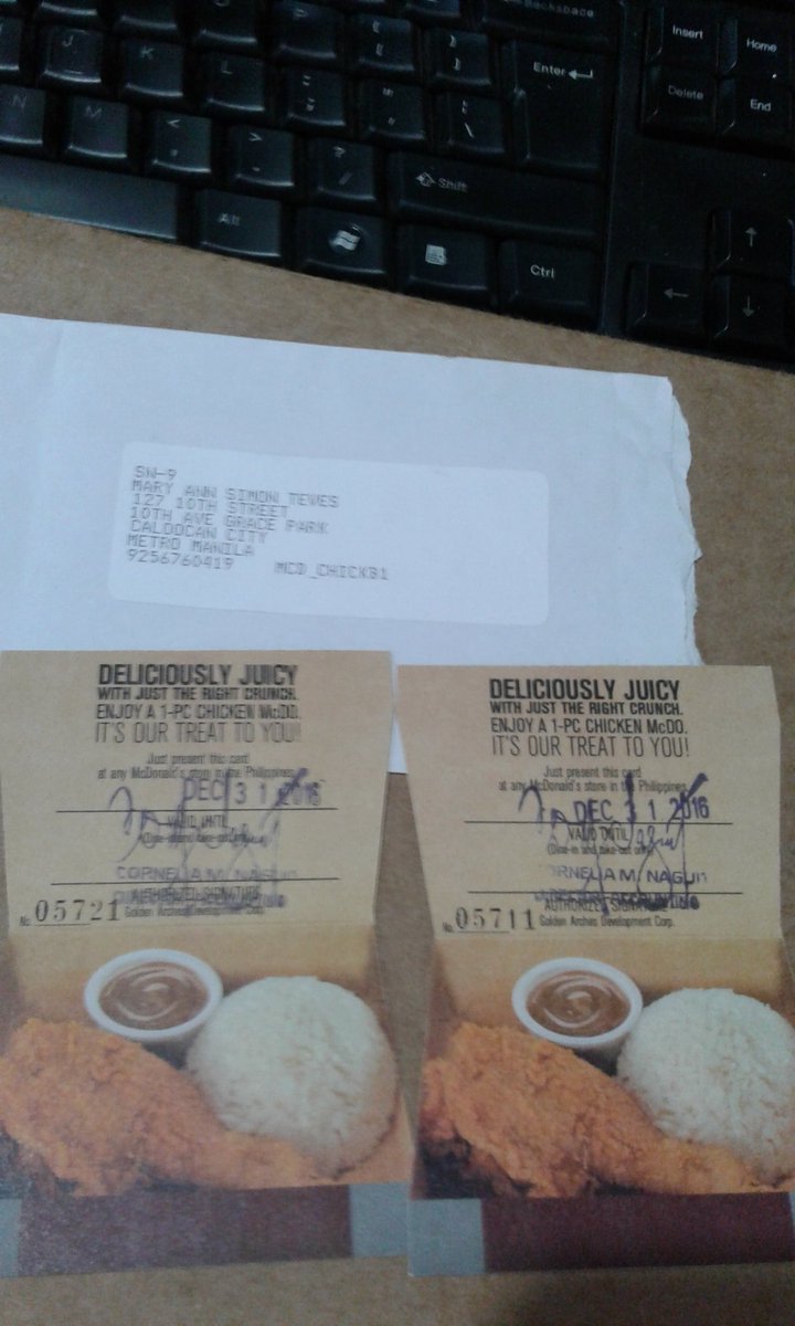 anne_1141's tweet photo. @McDo_PH #ChickenKoto i^ ve receive my free chicken mcdo.... thank you!βΊπ https://t.co/vrHbWsVWO4