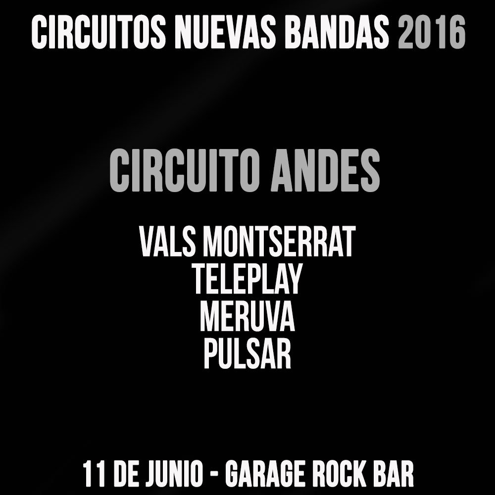 Estas son las bandas seleccionadas para el circuito Andes del Festival <a href="/NuevasBandas/">Festival Nuevas Bandas</a> 2016.