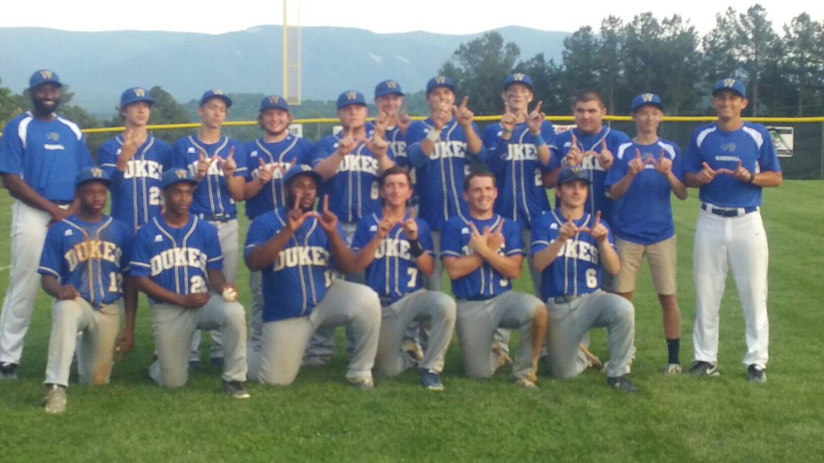 DukesBaseball19's tweet photo. The Dukes have won 2 games in 2 days (in 17 innings) to advance to the Regional Championship game on Friday @ WHS!!! https://t.co/EQvgDe960E