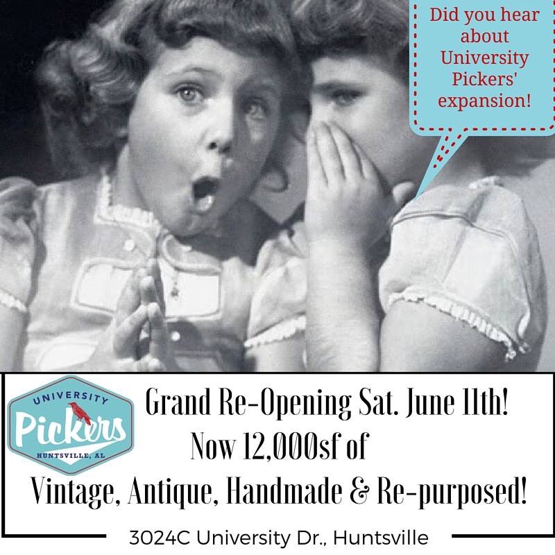72pickers's tweet photo. Share the secret with your friends! #universitypickers #iHeartHSV #shophuntsville https://t.co/GpFZTnTjvb