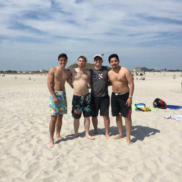 Nothing is better than brotherhood on the beach. Great way to spend the summer