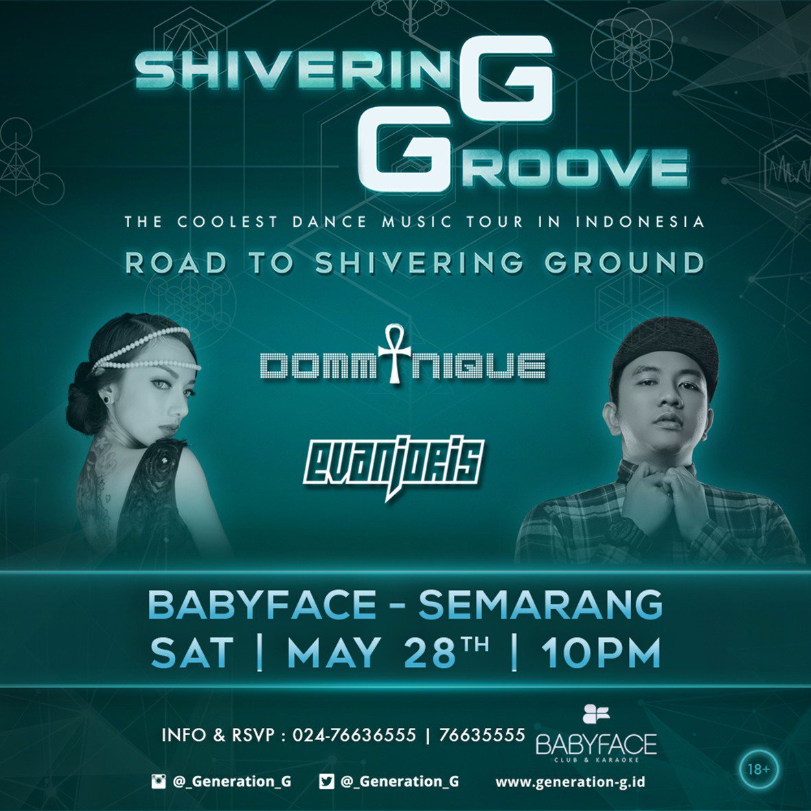 echohypedotcom's tweet photo. Join Shiveringgrove Party w/ Domminique &amp; Evan Joris | 28 Mei @ Babyface Semarang |10 PM | Lets Party &amp; Get Shivered https://t.co/jsvAdPt6iW