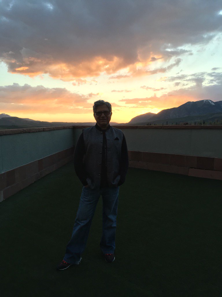 DeepakChopra's tweet image. Let us go the you and I when the evening is spread out against the sky