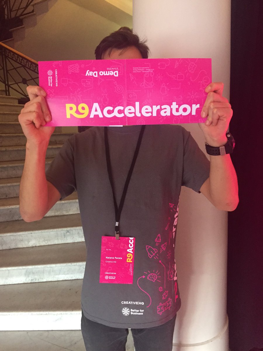 CreativeHQ's tweet image. Check out these beautiful #R9Accelerator programmes and lanyards designed by @StrategyWgtn. Thanks team!