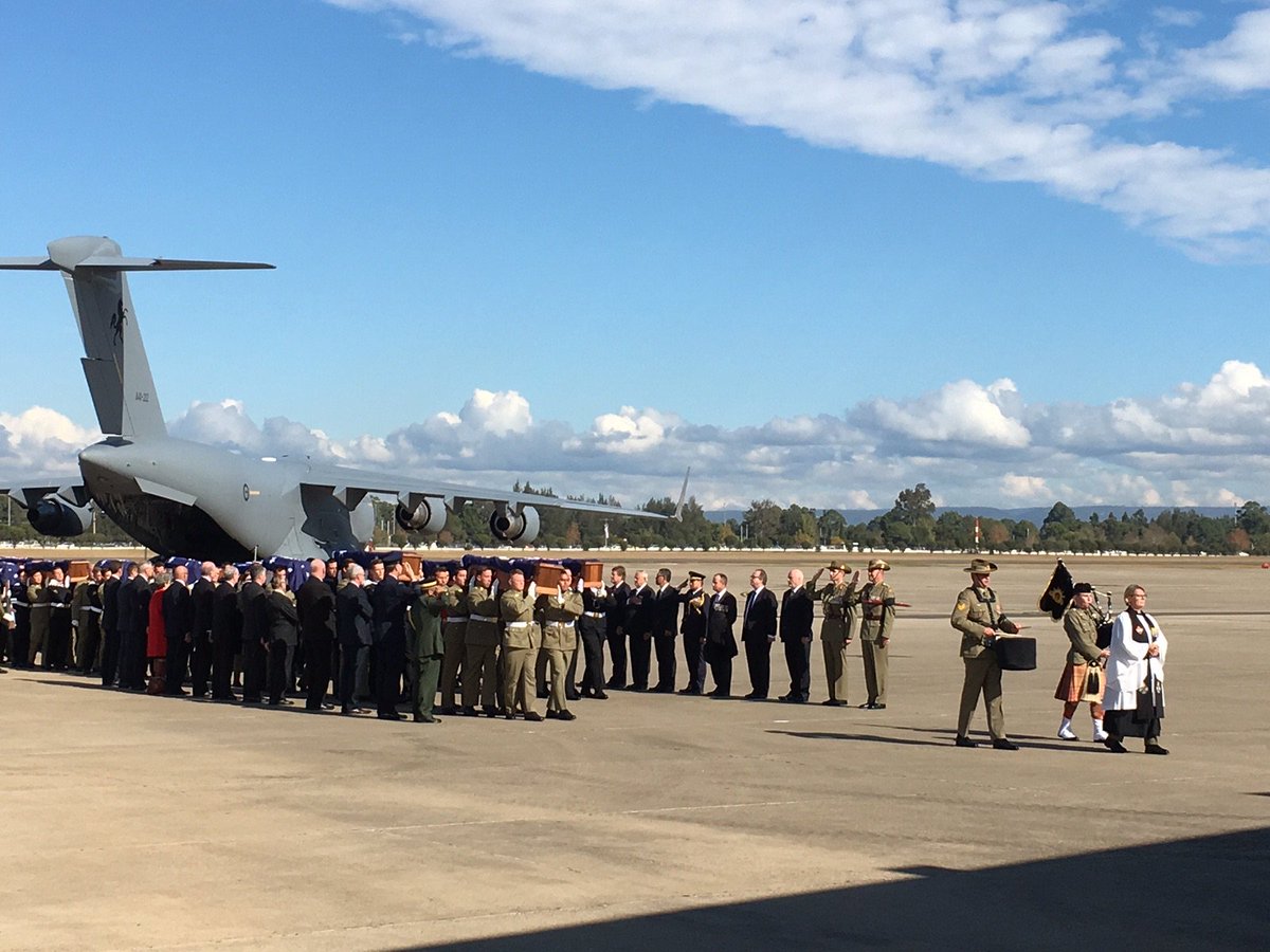 DVAAus's tweet photo. More images from today's repatriation ceremony #Welcomingthemhome https://t.co/hDi3I1FNco