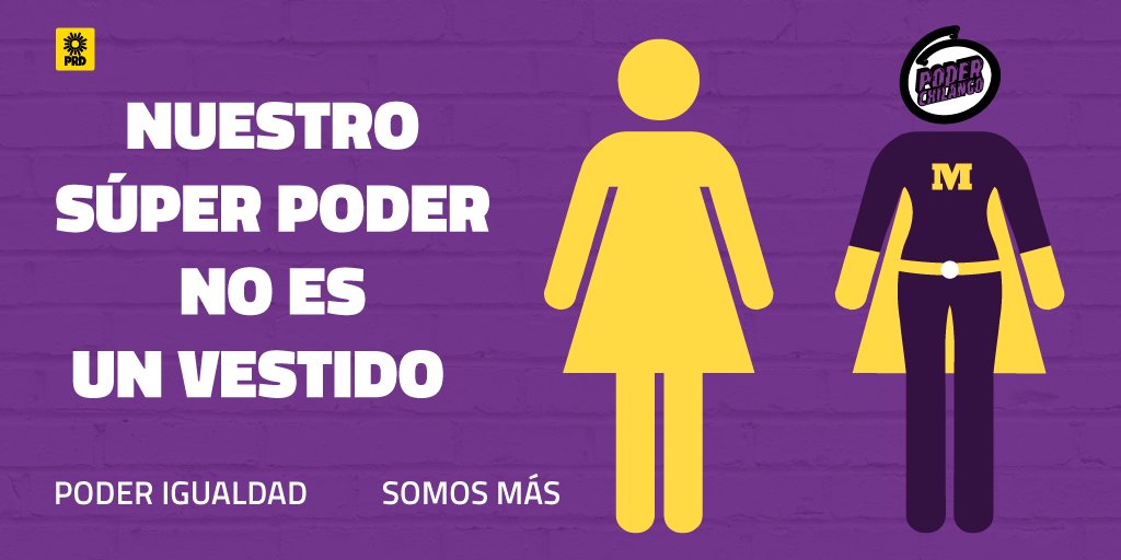 PoderIgualdad's tweet image. Nuestro súper poder es la Igualdad este 5 de junio VotaPRD