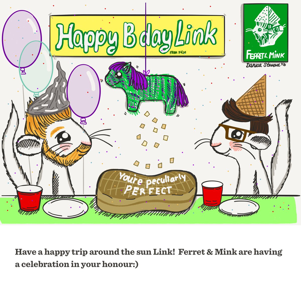 ferretandmink's tweet photo. #HappyBirthdayLink @linklamont @rhettandlink :) from Ferret &amp; Mink:) https://t.co/5r1XrwbzxF