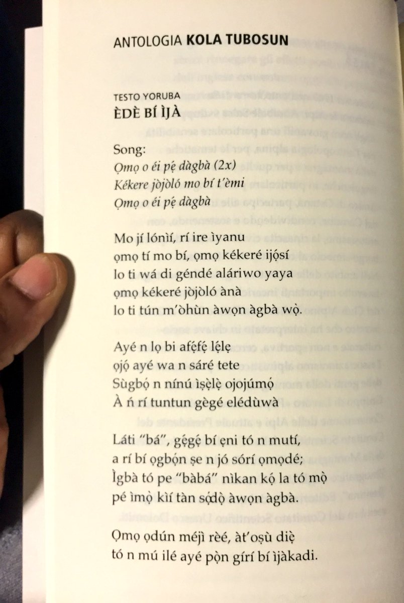 Lọla Shonẹ Yin Read This Poem Ede Bi Ija By Kolatubosun In Yoruba English And Italian Ostana
