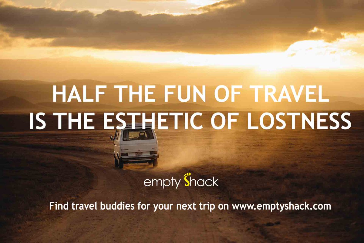 EmptyShack's tweet photo. Find #travelbuddies on https://t.co/YiugSMNGEm for your next trip #BackPacker #emptyshack #adventure #roadtrip https://t.co/bqSxziZvXE