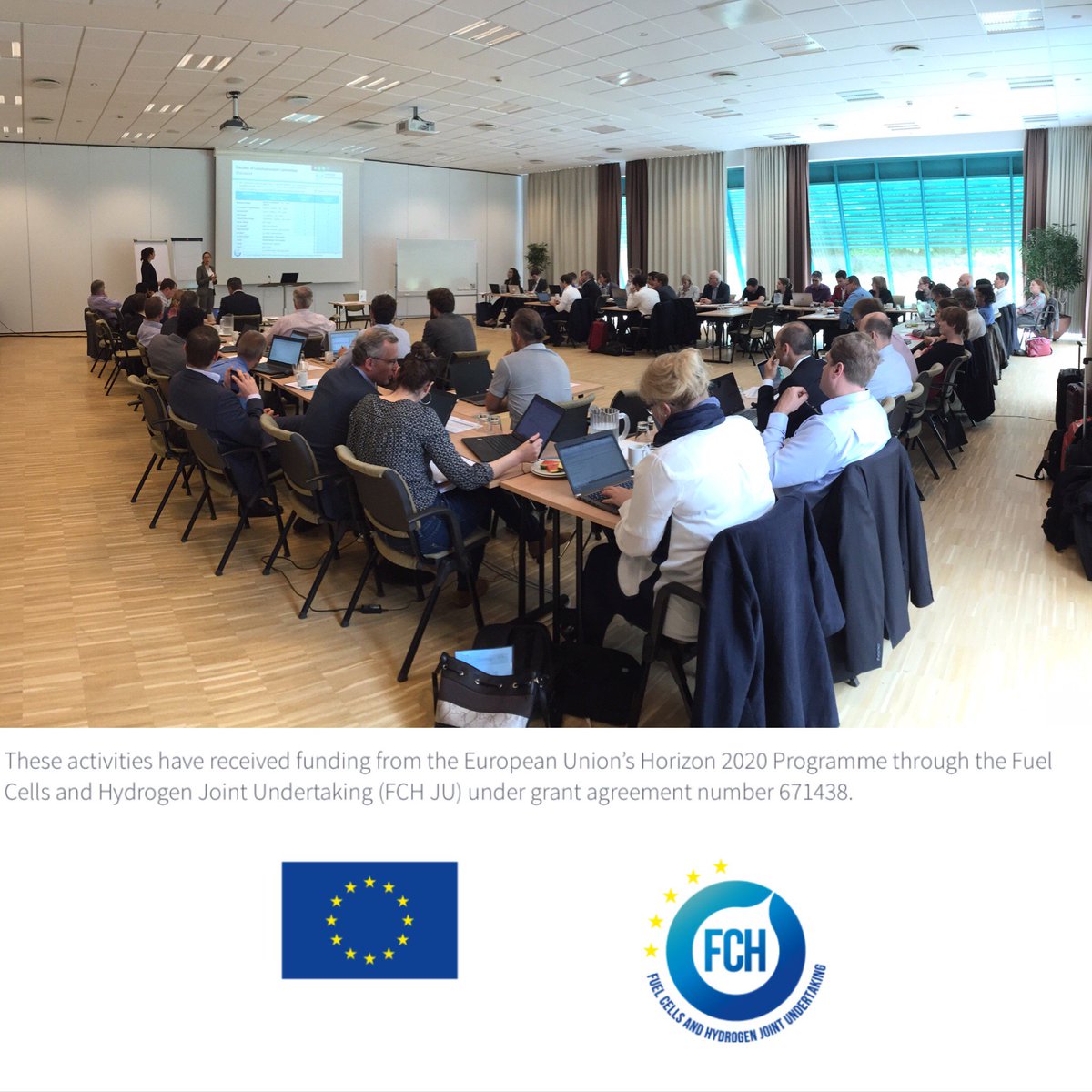 Brintbranchen's tweet photo. The key stakeholders on #hydrogen transport in Europe gathered in Kolding, Denmark. Stay tuned on #H2ME2 #HyFIVE https://t.co/NqJ8Rj4NGm