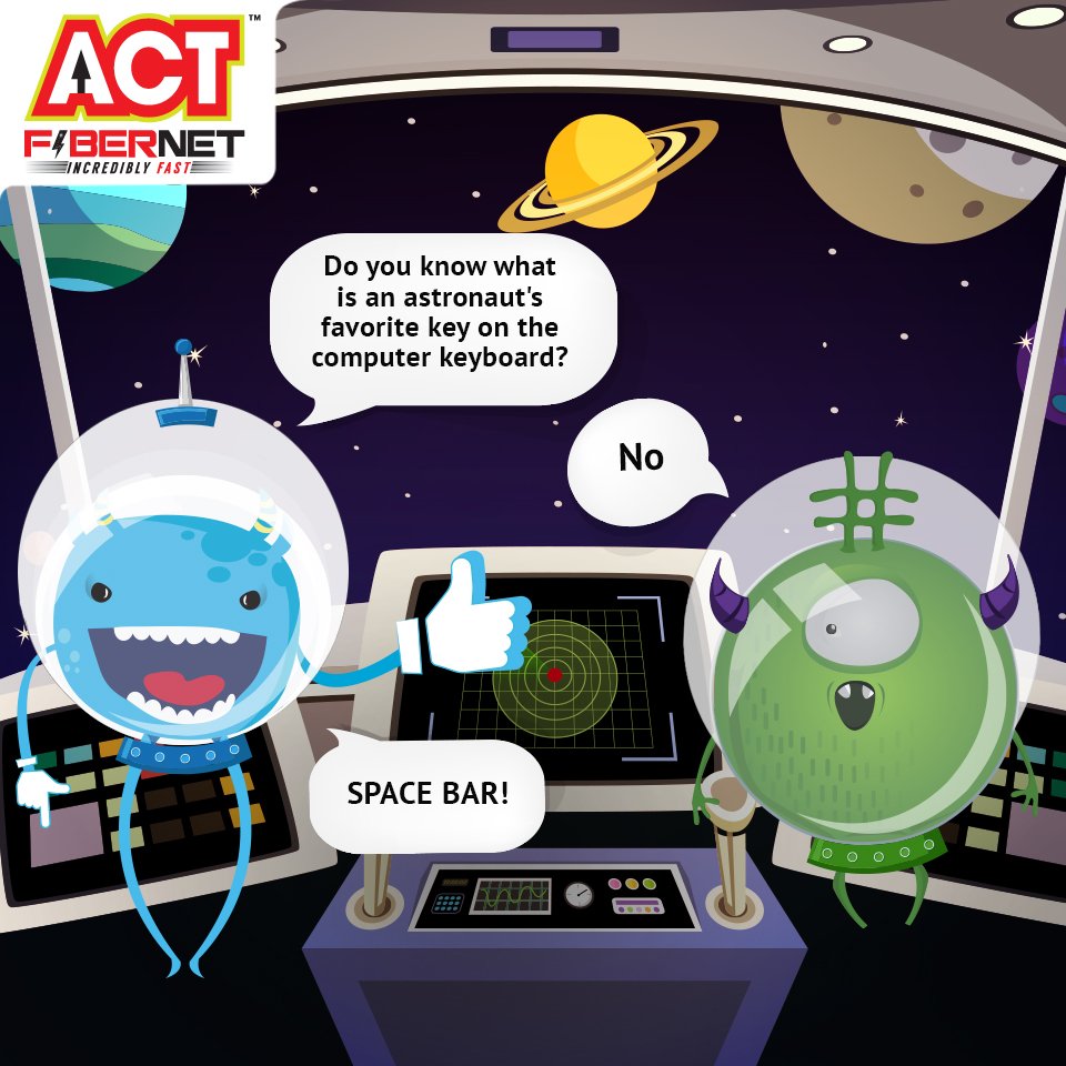 ACTFibernet's tweet photo. On a journey to Mars to find out if earthquakes are called earthquakes in Mars,#LikeMan lightens up the mood! https://t.co/r0CkjOq5Hy