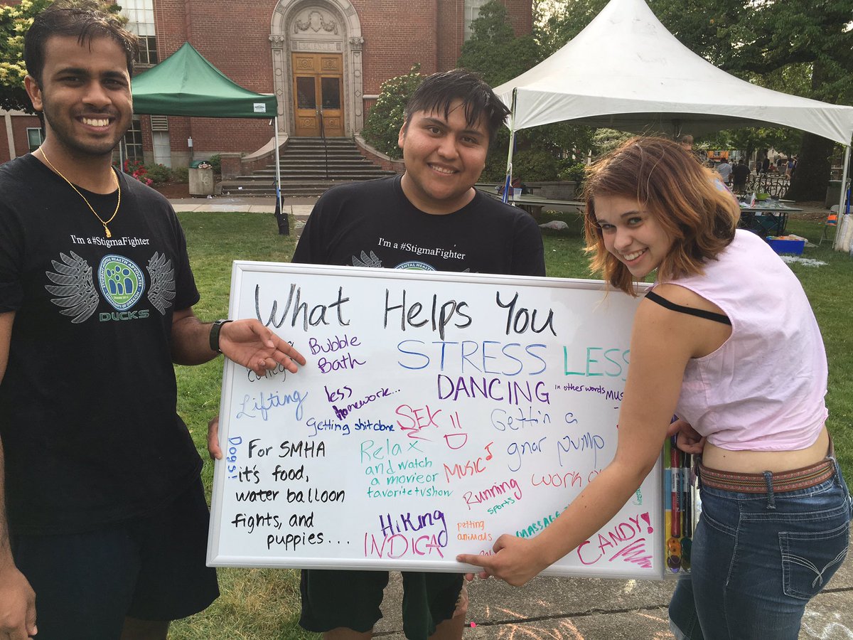 UOSMHA's tweet photo. #uoregon #uostressless we reached 1,400 students today THANK YOU we will see u Fri @UOISA coffee hour LLC-South 4pm https://t.co/bbtL772mlL