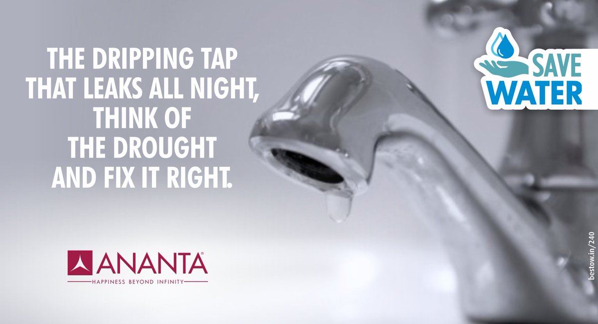 anantabuilder's tweet image. Don’t let water waste away, so we can have it another day. #SaveWater