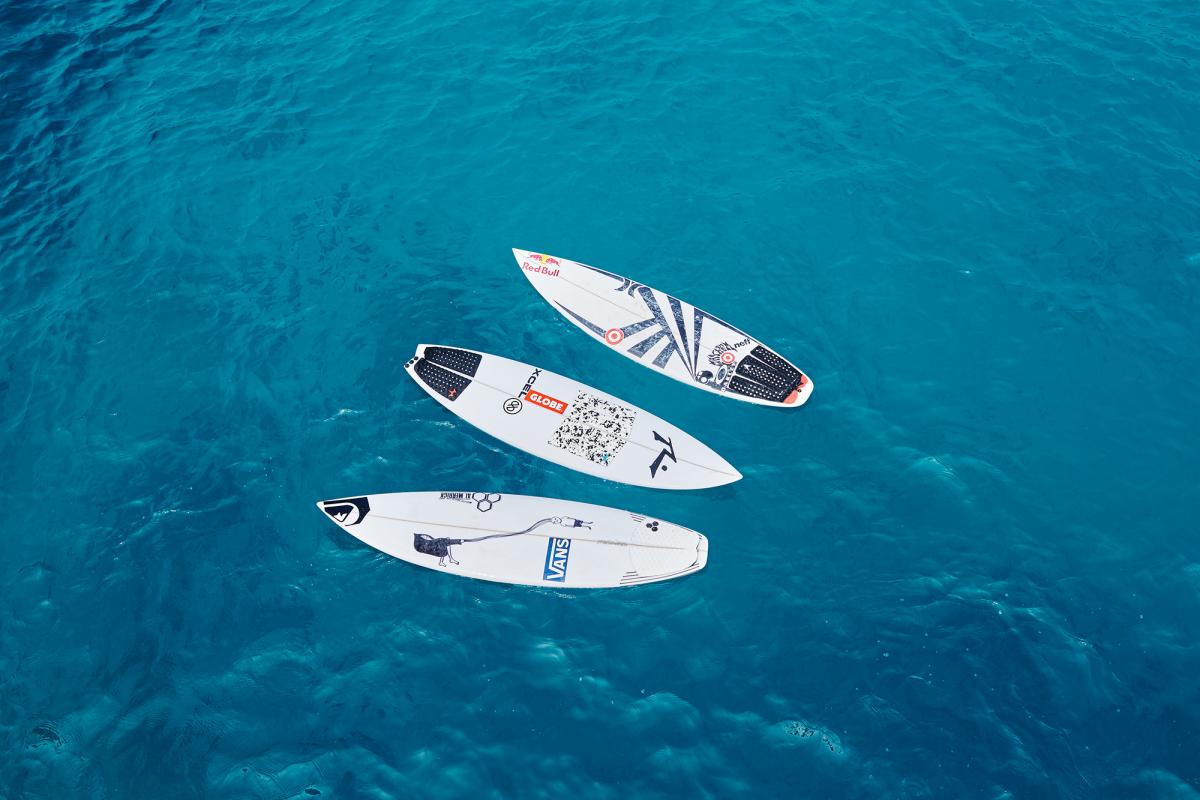 WIN Dane Reynolds, Noa Deane &amp; <a href="/koloheandino/">Kolohe Andino</a>'s boards from 'Scorched'. You have 7 days: bit.ly/1r3p0Yi