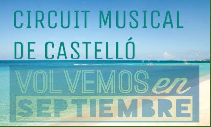 CircutoM_Cs's tweet photo. Volvemos en Septiembre! https://t.co/cctJdyyImJ