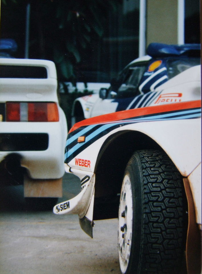wrc1986's tweet photo. #Acropolis86 Detalle del spoiler delantero del Lancia Delta S4 https://t.co/U6yvhWInBT