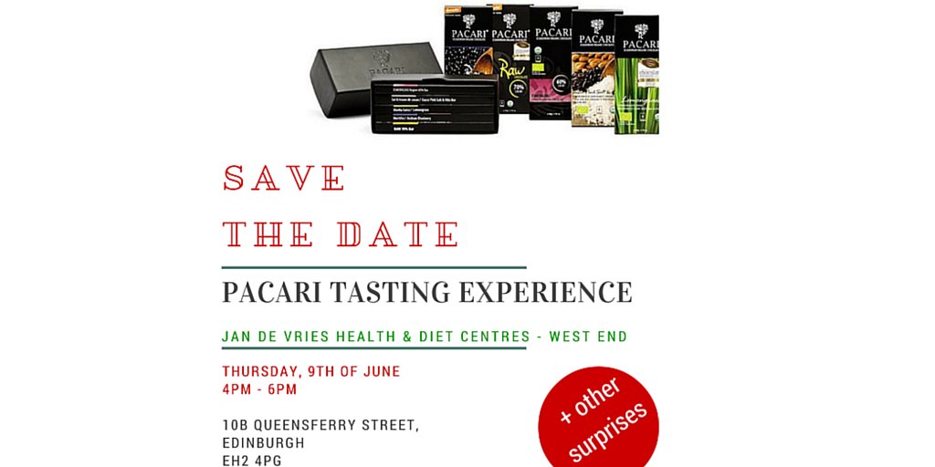 Save the Date! Pacari #chocolate tasting experience <a href="/JDVHealthcare/">JDV Healthcare</a> West End #raw #organic home.pacarichocolates.uk