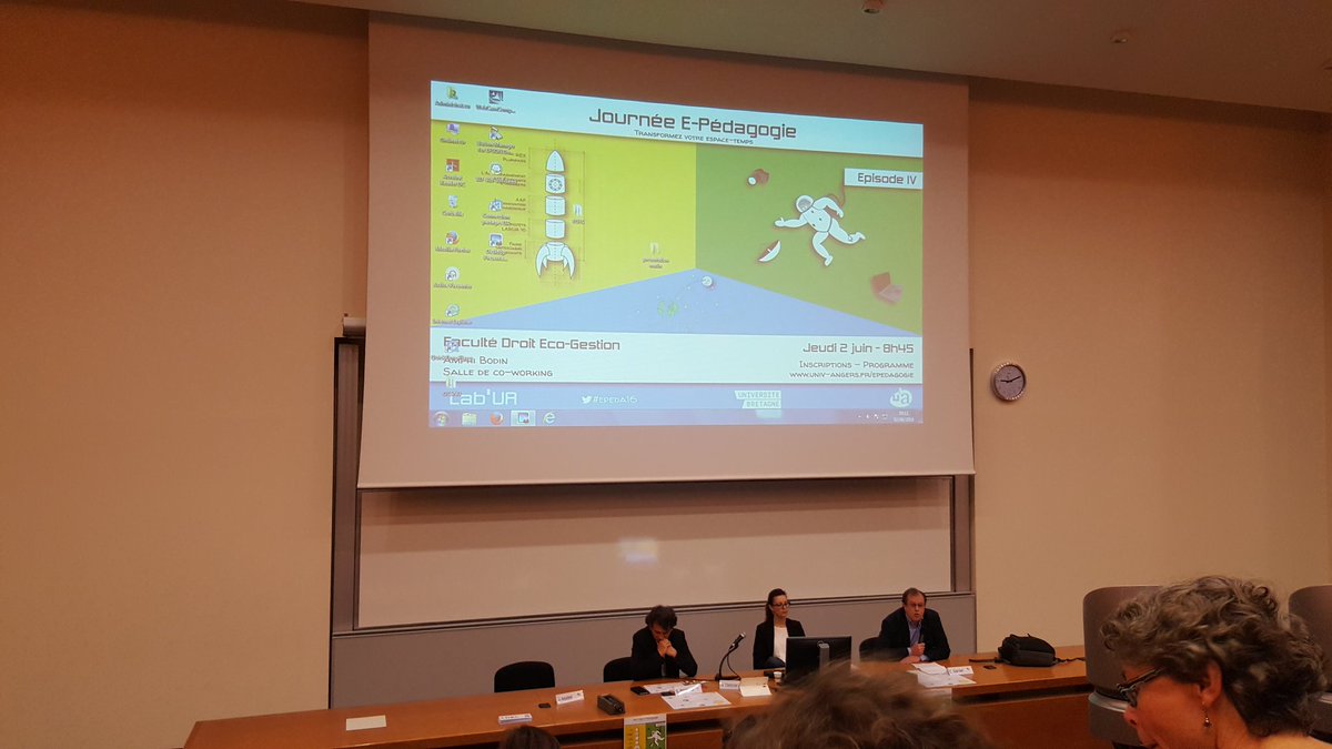 NicolasGUTOWSKI's tweet photo. Journée e-Pédagogie @labUAngers. Le #numérique au service de l'enseignement dans une ville #FrenchTech @LaPlanneuse https://t.co/qtPJdSj0Ya