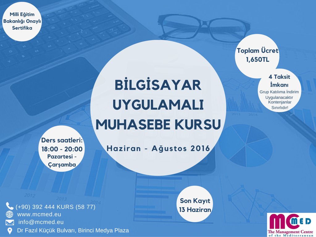 MCMediterranean's tweet photo. #managementcentreofthemediterranean #bilgisayaruygulamalı #muhasebe #muhasebekursu #LOGOprogramı #lefkoşa #kıbrıs https://t.co/JXArlH6d1R
