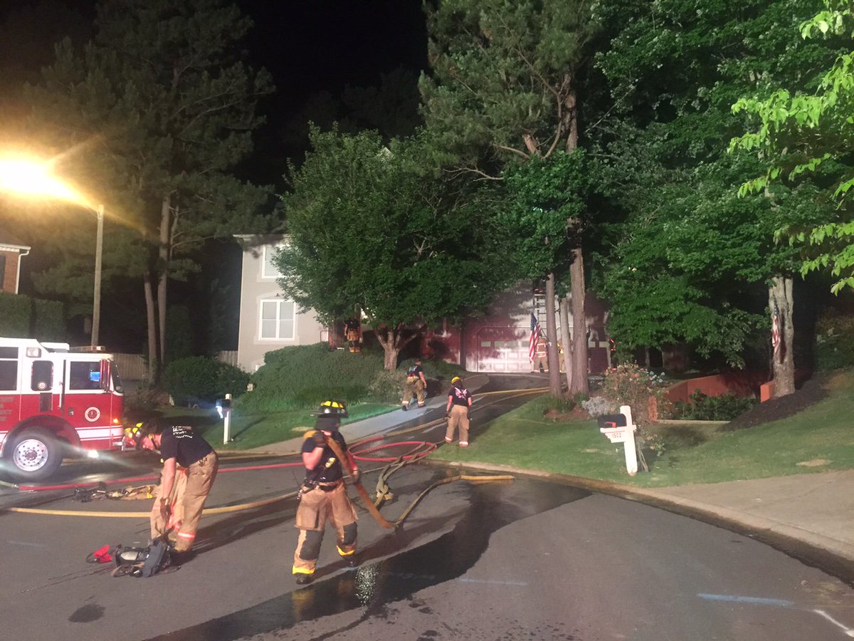 WSBTVNewsdesk's tweet photo. A lightning strike is to blame for an early morning house fire in Acworth. No one was hurt. https://t.co/nFjdoHjhKi