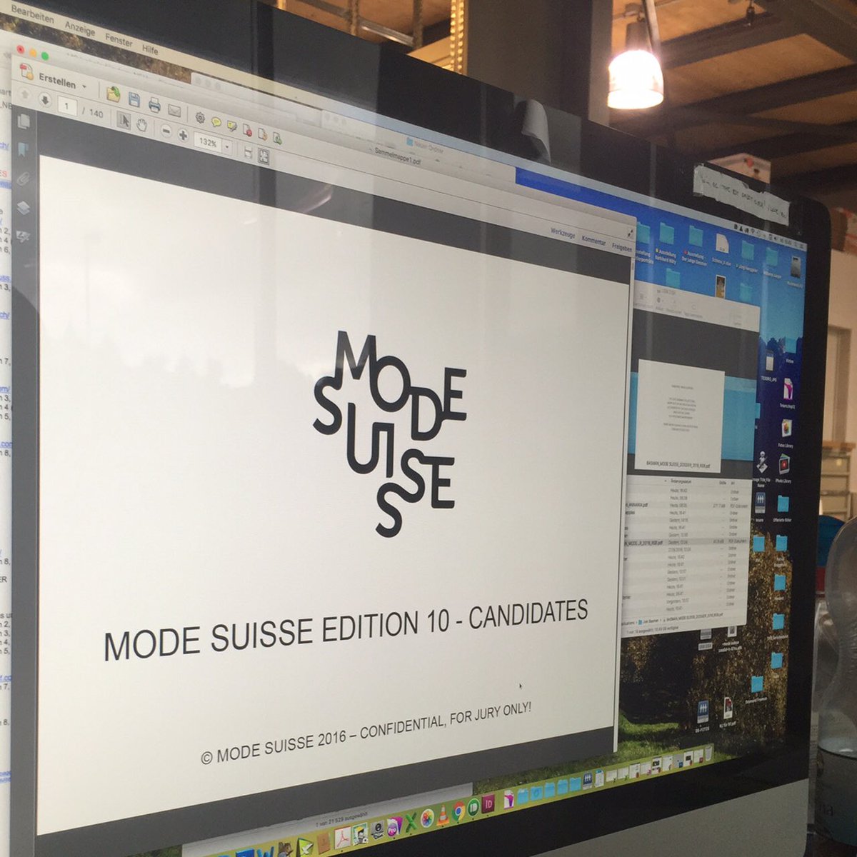 Mirror, mirror on the wall, who will be selected for the official line up for #ModeSuisseEdition10 #jury #fashion