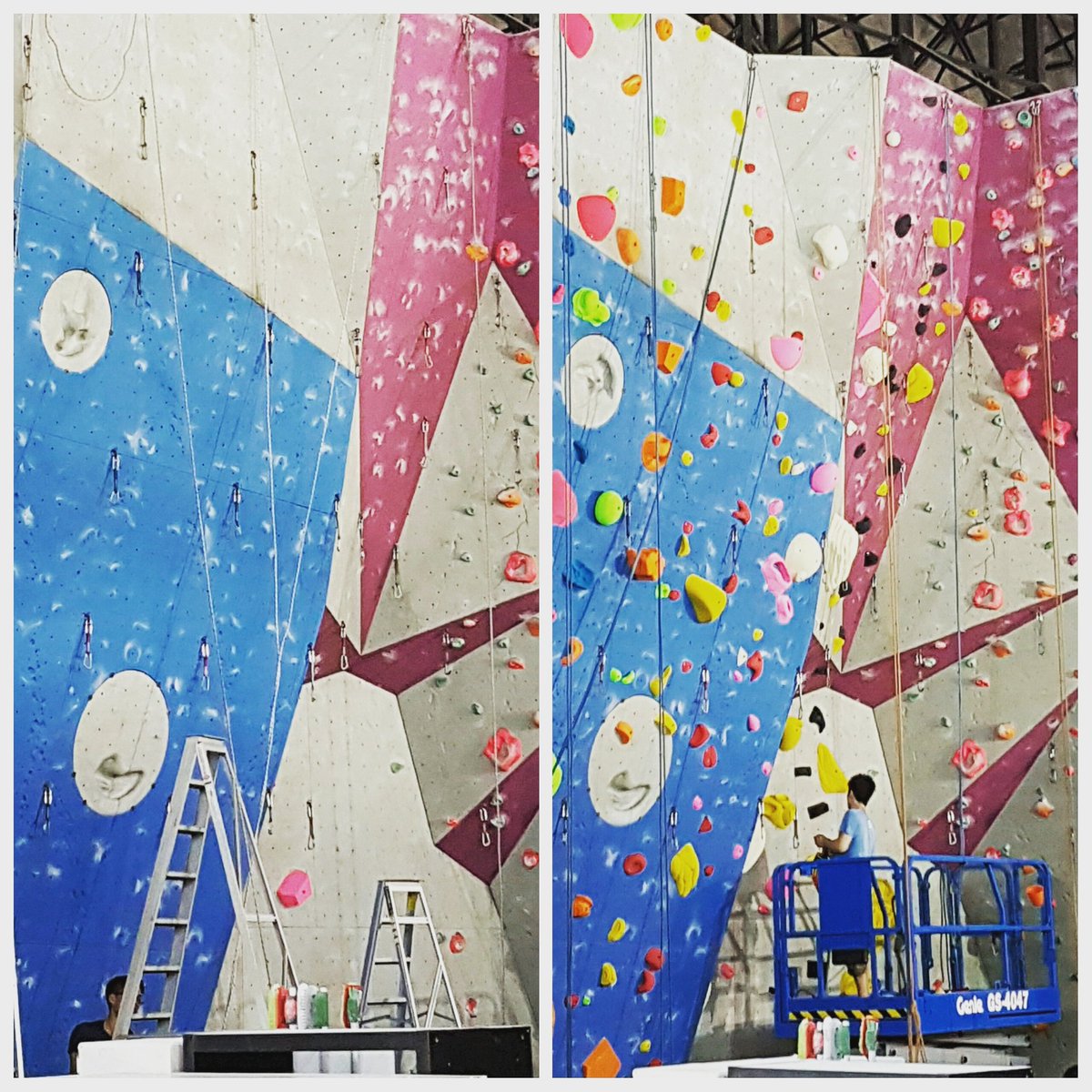 onsightclimbing's tweet photo. New routes with big bright holds on the Blocx wall, awaiting your chalky hands! https://t.co/vDKR7Tuo3t