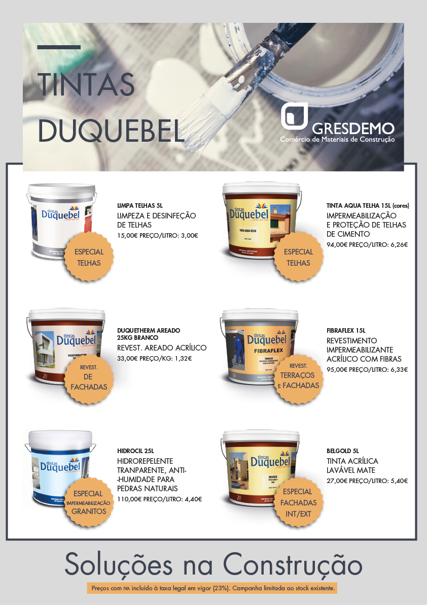 gresdemo's tweet photo. Agora pode adquirir tintas da gama DUQUEBEL a um preço especial.
#preçosespecial #gresdemo #duquebel https://t.co/svtvVcWKDx