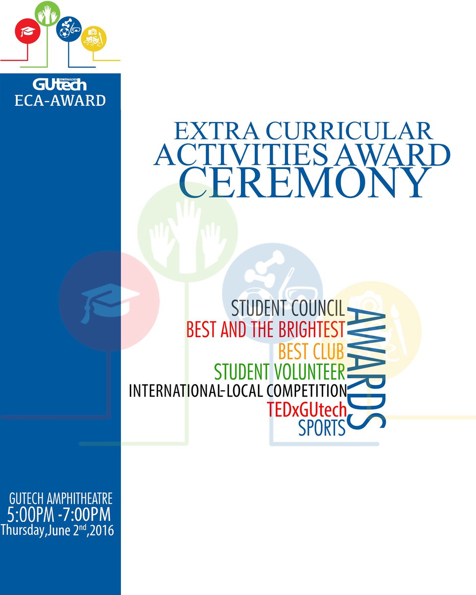 You are invited to attend GUtech Student Award Ceremony / ECA – Award 2016 today from 5:00PM –7:00PM at Amphitheatre