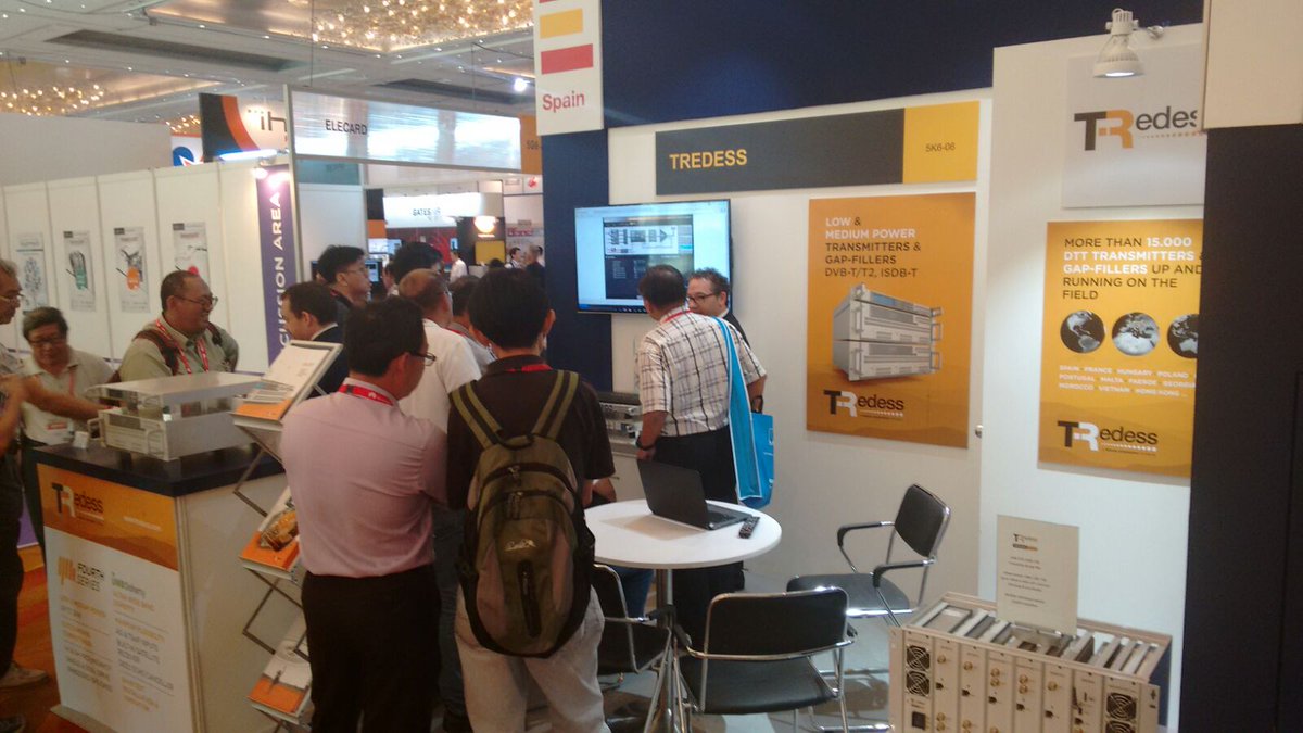 Activity continues in TRedess booth of  #BradcastAsia2016